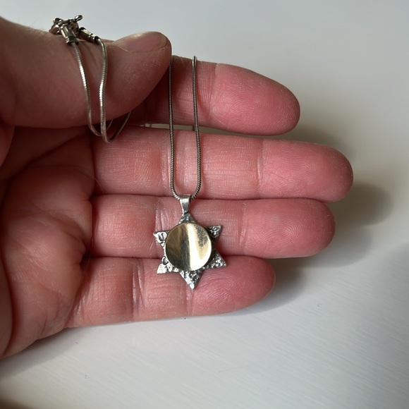 Sterling Silver Star Of David Unisex Pendant Necklace 925 - Picture 10 of 10